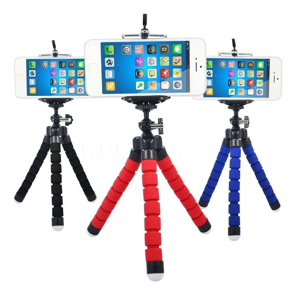 Portable Mini Octopus Tripod Stand with Phone Holder for Live Selfie, Mobile Phone Portable and Adjustable Stand travel sahayak