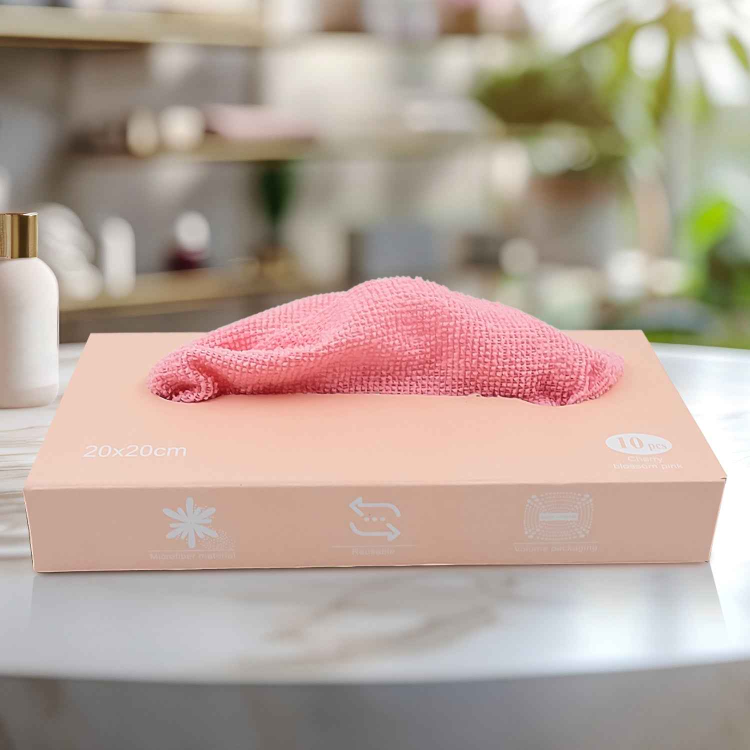 Microfiber Cleaning Cloth With Box Magic Wipe (10 Pcs Set)