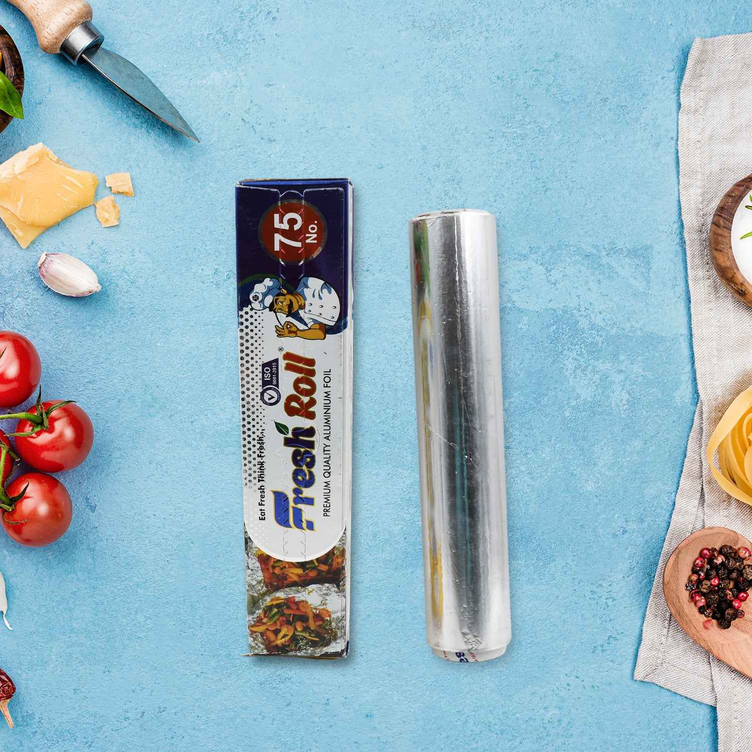 5988 Premium Quality Aluminum Foil Roll Heavy Duty Non Stick Thick Aluminum Foil Sheet Baking Grilling Tool Width 295mm (1pc)