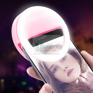 Phone Selfie Ring Light – Battery Operated Clip-On Light for Smartphone Photography (Battery Not Included) Variety Bazaar
