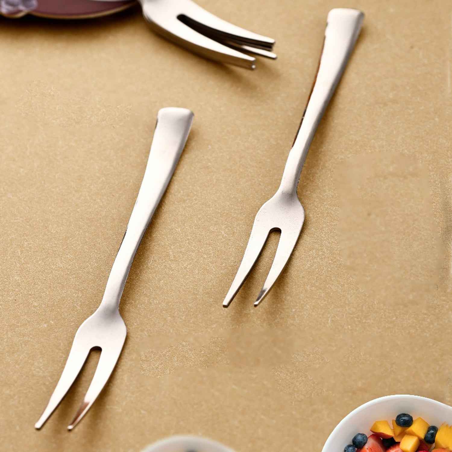 Apex 6 In 1 Stainless Steel Fruit Fork (1 Set)
