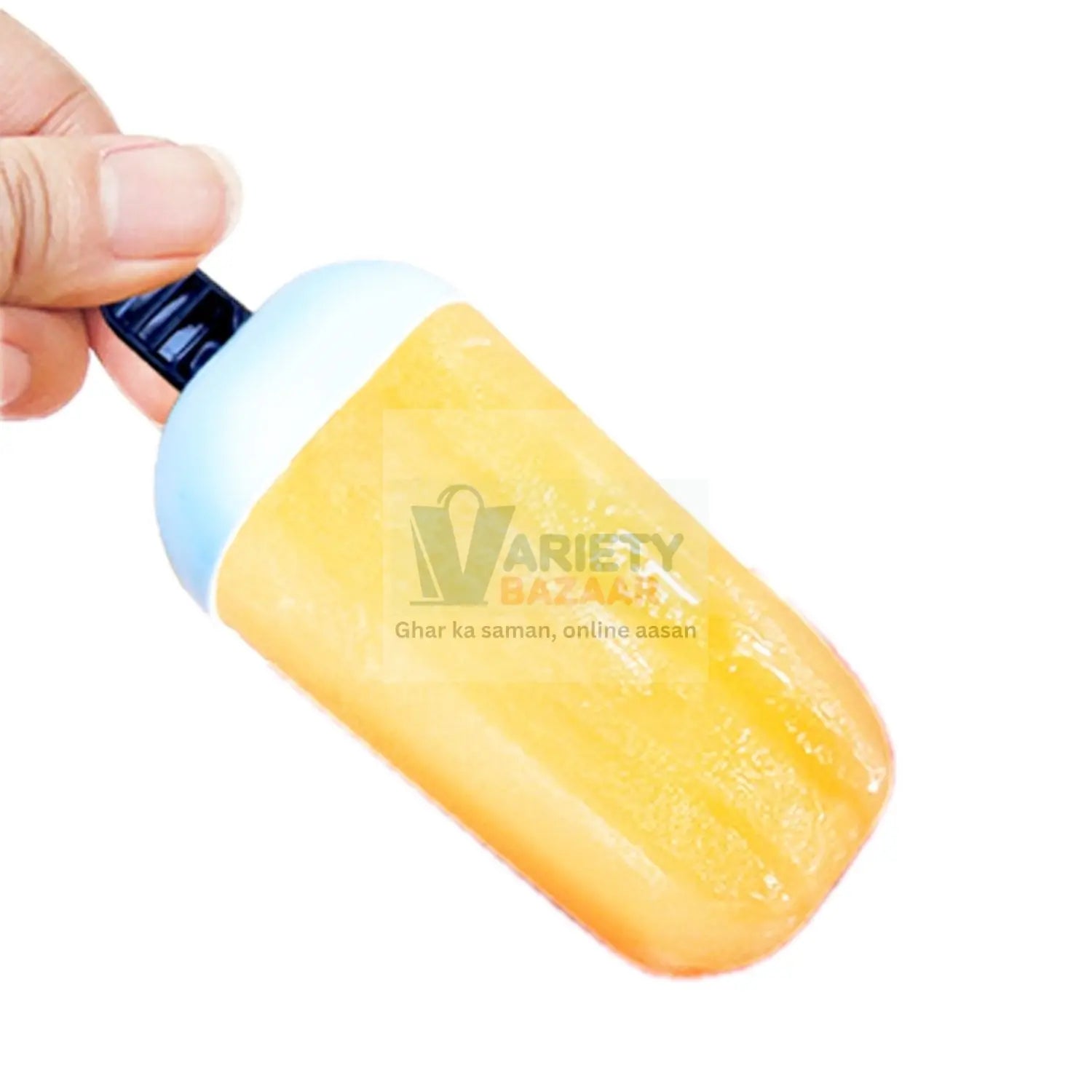 Plastic Ice Candy Maker Kulfi Maker Moulds Set with 6 Cups (Multicolour) Variety Bazaar