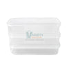 Plastic Square Lunch Box, Kitchen Containers Set (3 Pcs Set) Variety Bazaar