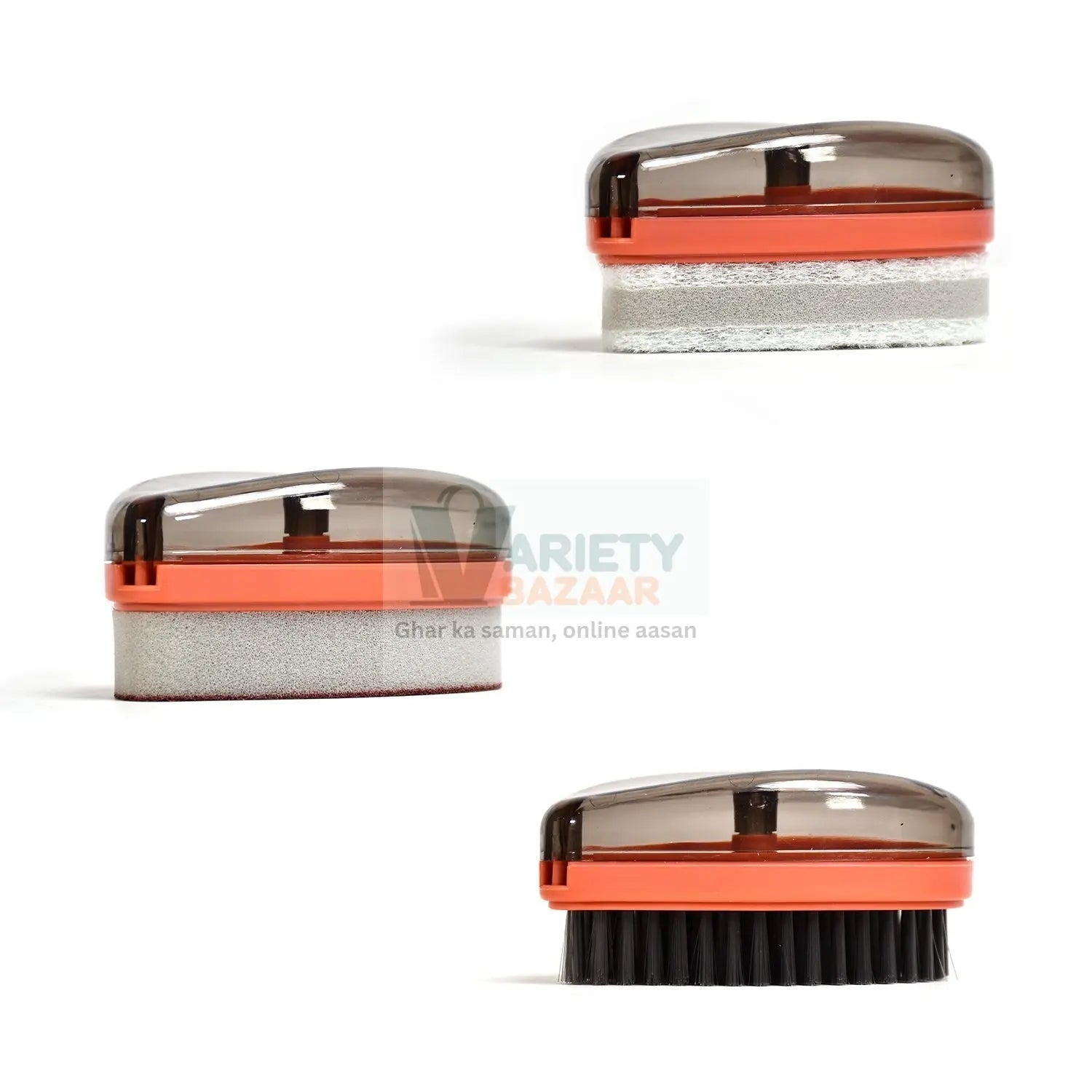 Plastic Wet and Dry Brush for home  (Multicolor, 3 Units) Variety Bazaar