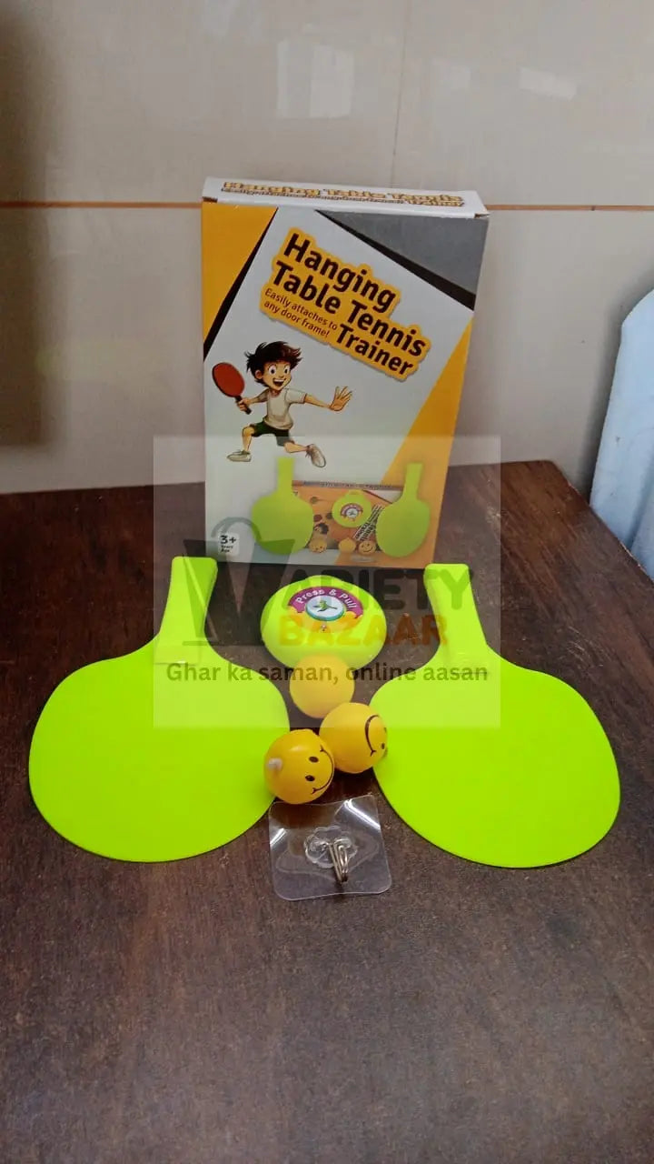 Portable Indoor Hanging Table Tennis with Three Ball, Table Tennis Self Training Set travel sahayak