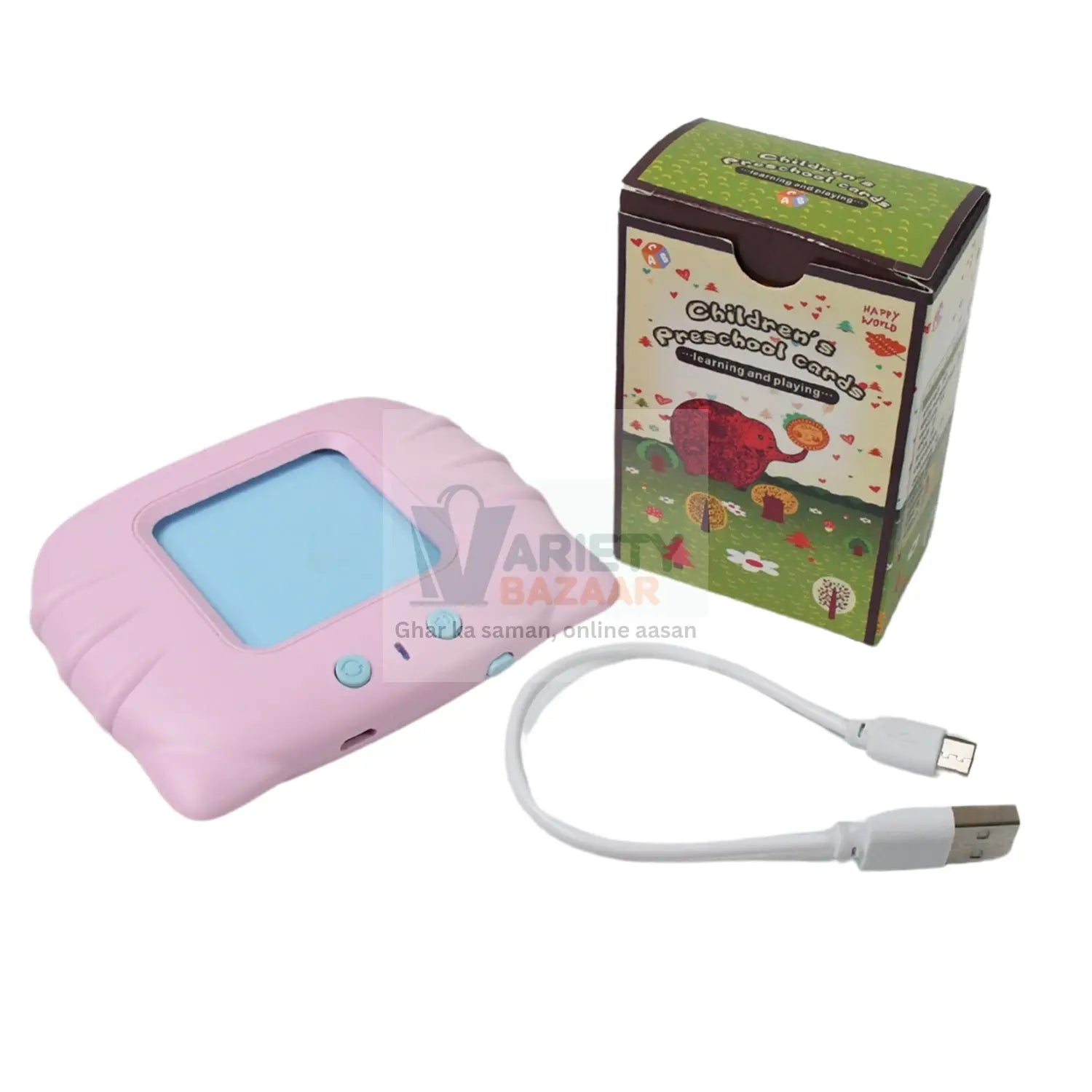 Preschool Learning Toys Flash Cards for Small Kids Educational Toys English Words Learning Machine for Kids with 224 Words, Birthday Gift for Kids Intelligent Electric Kids Language Card (1 Set) Variety Bazaar