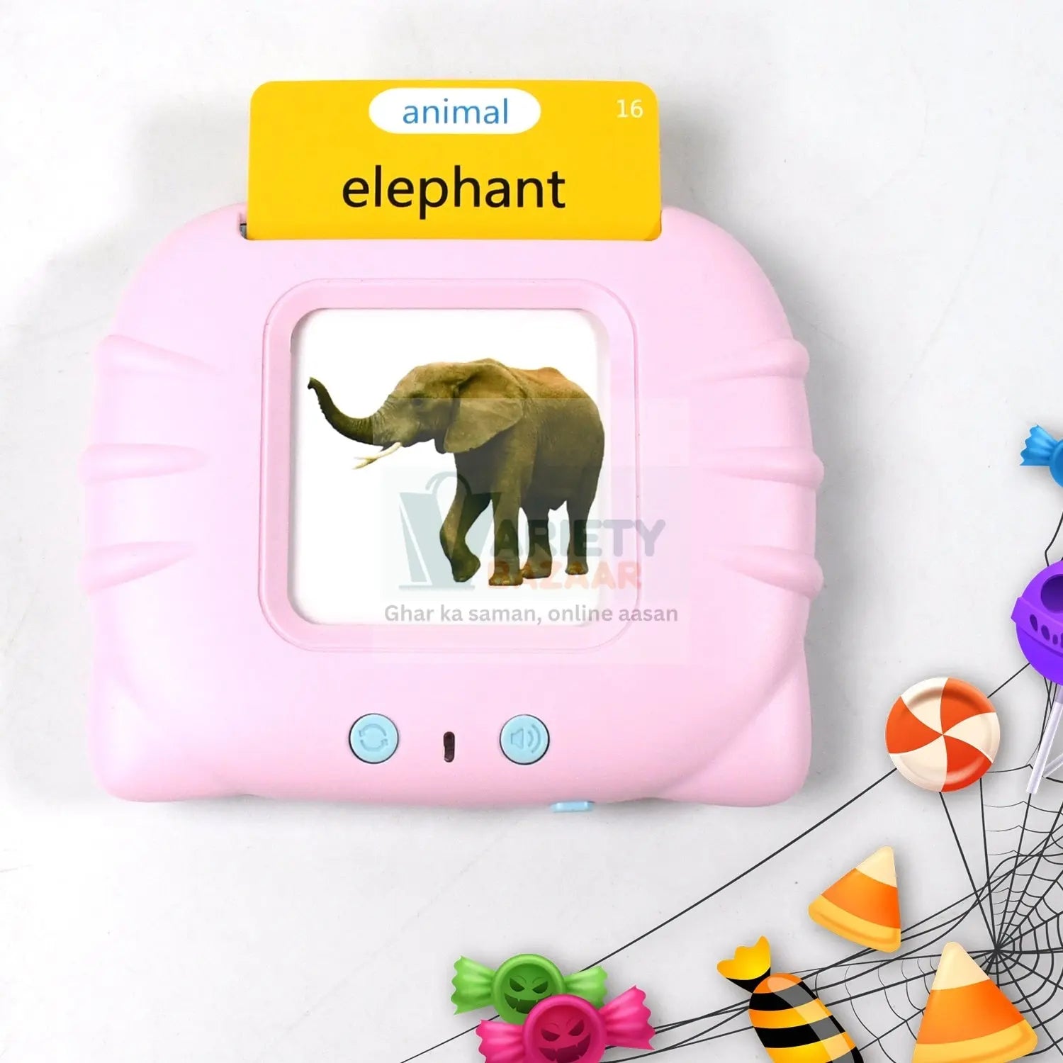 Preschool Learning Toys Flash Cards for Small Kids Educational Toys English Words Learning Machine for Kids with 224 Words, Birthday Gift for Kids Intelligent Electric Kids Language Card (1 Set) Variety Bazaar