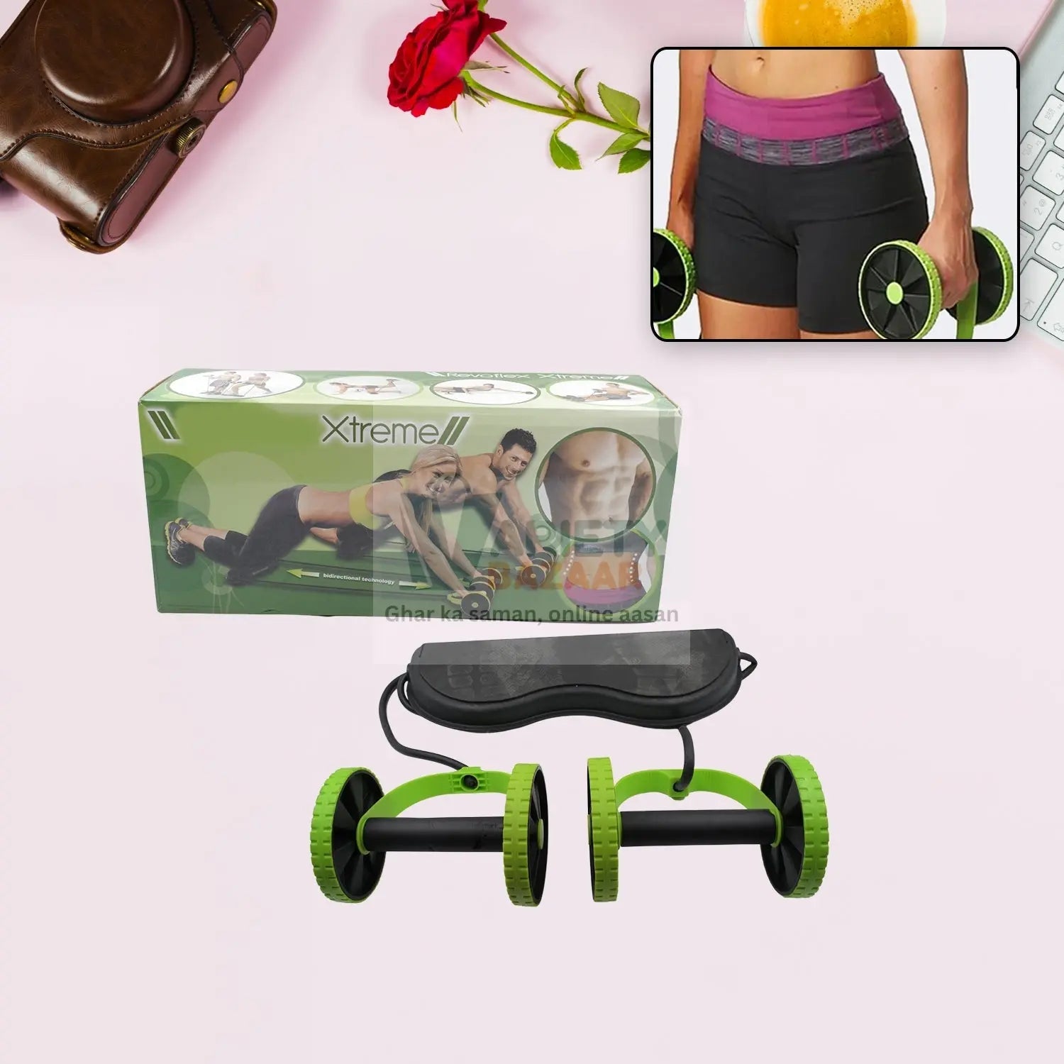 Ab builder fitness tool for home gym workouts and body building