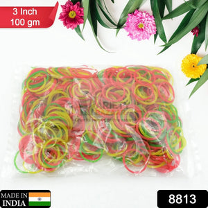 RUBBER BAND FOR OFFICE/HOME AND KITCHEN ACCESSORIES ITEM PRODUCTS, ELASTIC RUBBER BANDS, FLEXIBLE REUSABLE NYLON ELASTIC UNBREAKABLE, FOR STATIONERY, SCHOOL MULTICOLOR Travel Sahayak