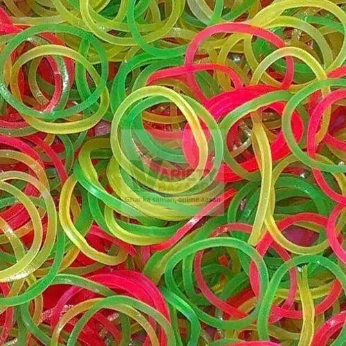 RUBBER BAND FOR OFFICE/HOME AND KITCHEN ACCESSORIES ITEM PRODUCTS, ELASTIC RUBBER BANDS, FLEXIBLE REUSABLE NYLON ELASTIC UNBREAKABLE, FOR STATIONERY, SCHOOL MULTICOLOR Travel Sahayak