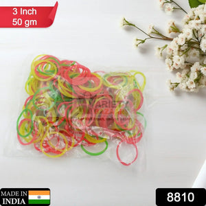 RUBBER BAND FOR OFFICE/HOME AND KITCHEN ACCESSORIES ITEM PRODUCTS, ELASTIC RUBBER BANDS, FLEXIBLE REUSABLE NYLON ELASTIC UNBREAKABLE, FOR STATIONERY, SCHOOL MULTICOLOR Travel Sahayak