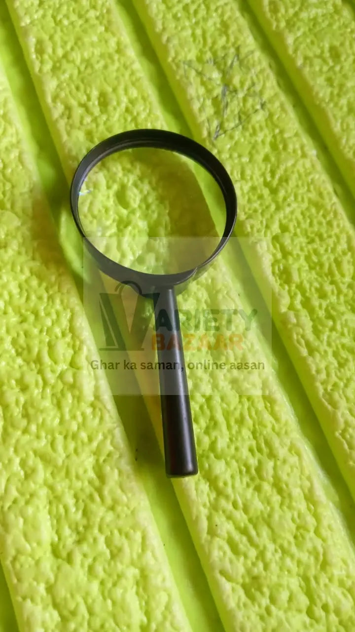 Real Glass Magnifying Lens for Reading, Breakage-Proof (50 mm) Variety Bazaar