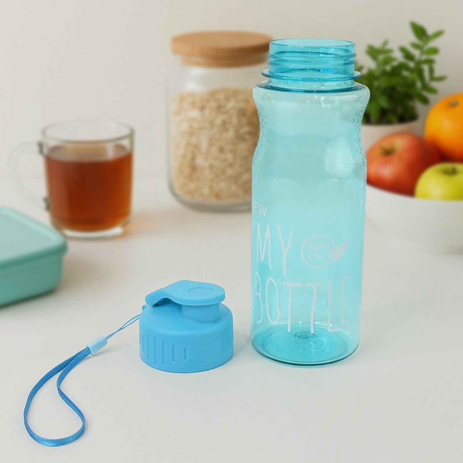 Bpa-free Plastic Sports Water Bottle (Approx. 400 Ml  1 Pc)