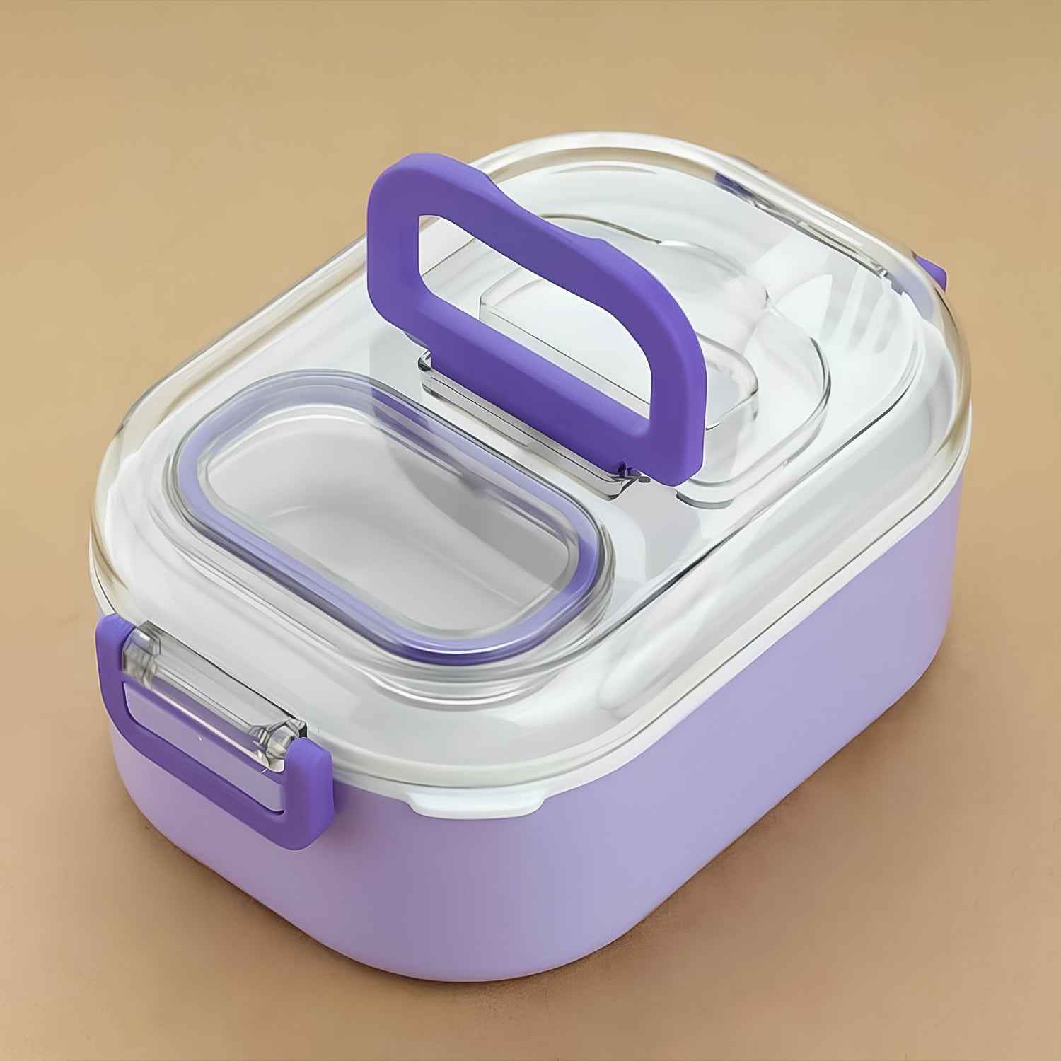 Multi-functional 1 Set Leakproof Lunch Box With Cutlery  Tumbler