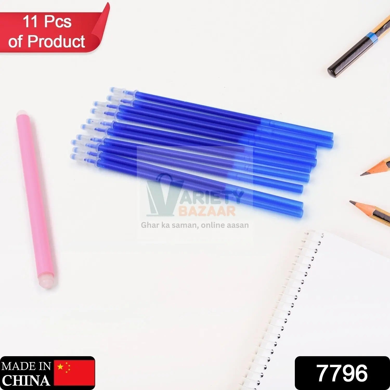 Blue gel pen refills for school and office