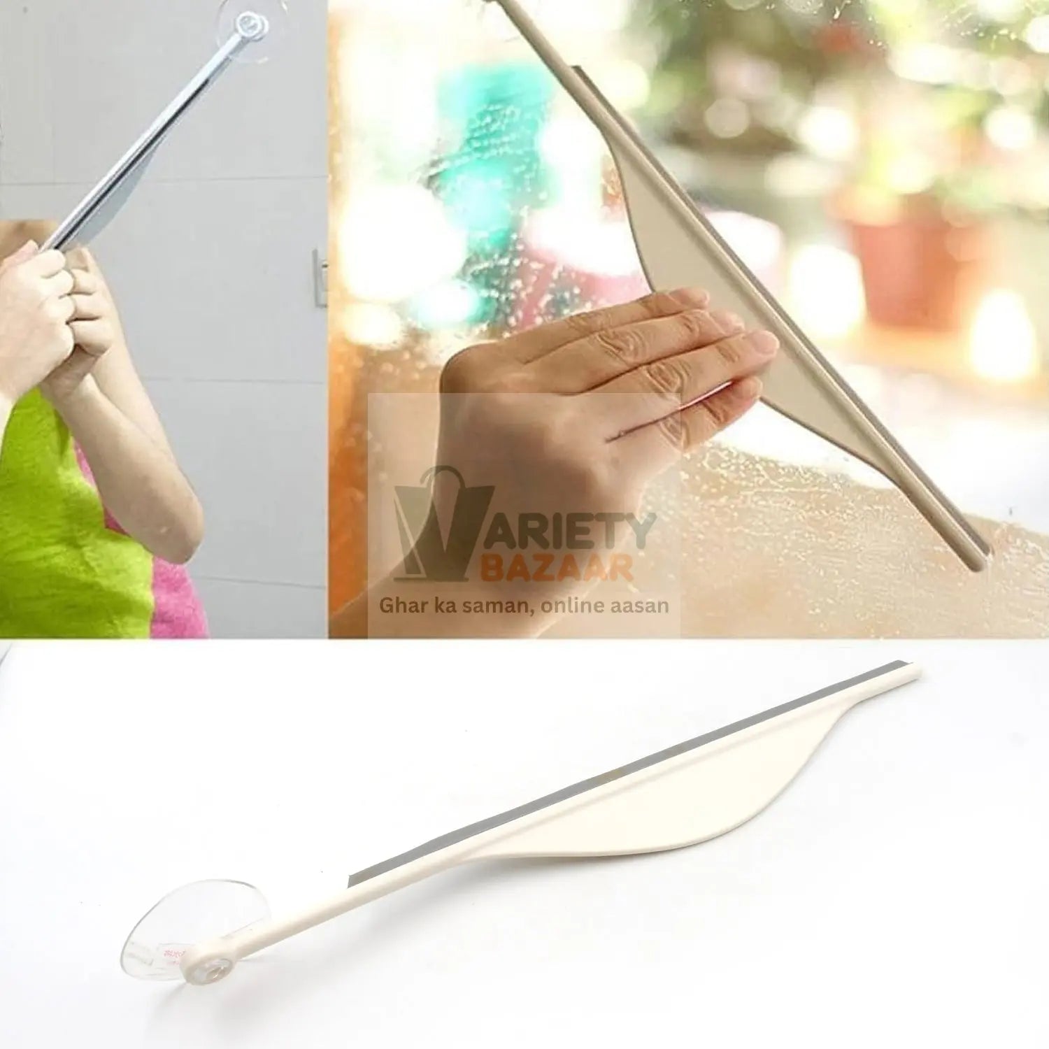 Shower Glass Squeegee Creative Bathroom Flat Mirror Window Glass Wiper Cleaner Bathroom Steam Wiper Cleaner Squeegee Travel Sahayak