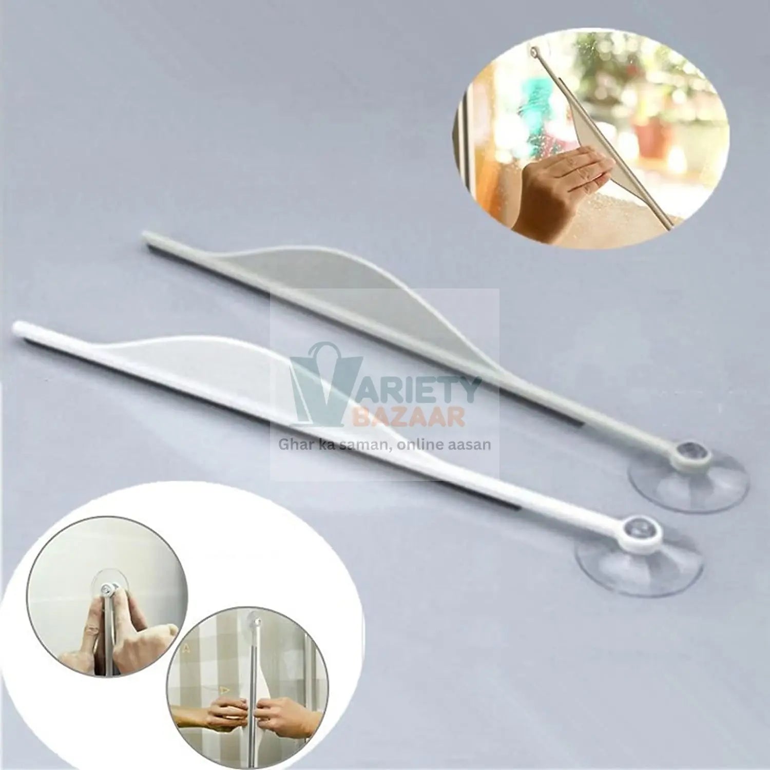 Shower Glass Squeegee Creative Bathroom Flat Mirror Window Glass Wiper Cleaner Bathroom Steam Wiper Cleaner Squeegee Travel Sahayak