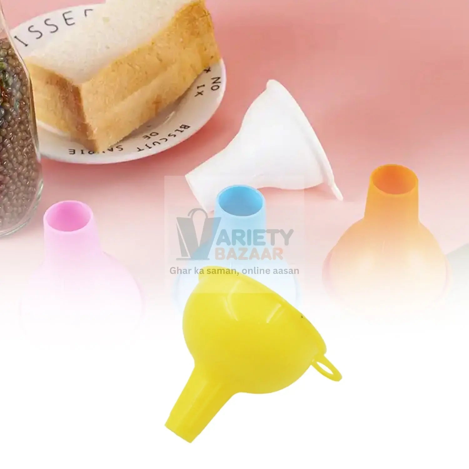 Silicone Funnel For Pouring Oil, Sauce, Water, Juice And Small Food-GrainsFood Grade Silicone Funnel Travel Sahayak