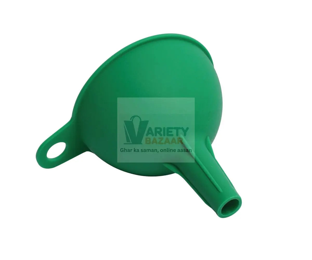 Silicone Funnel For Pouring Oil, Sauce, Water, Juice And Small Food-GrainsFood Grade Silicone Funnel Travel Sahayak