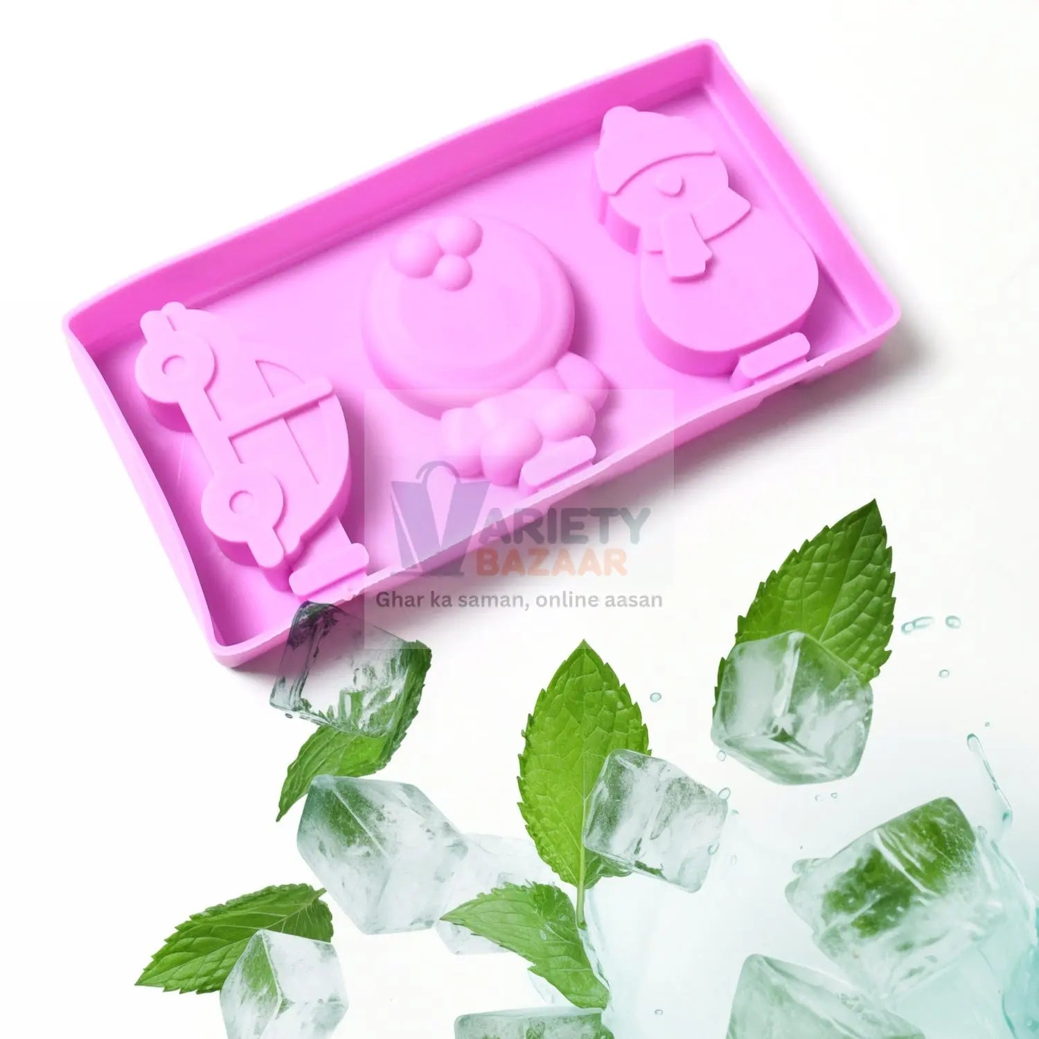 Silicone Popsicle Molds for Summer with Sticks & Lids Variety Bazaar