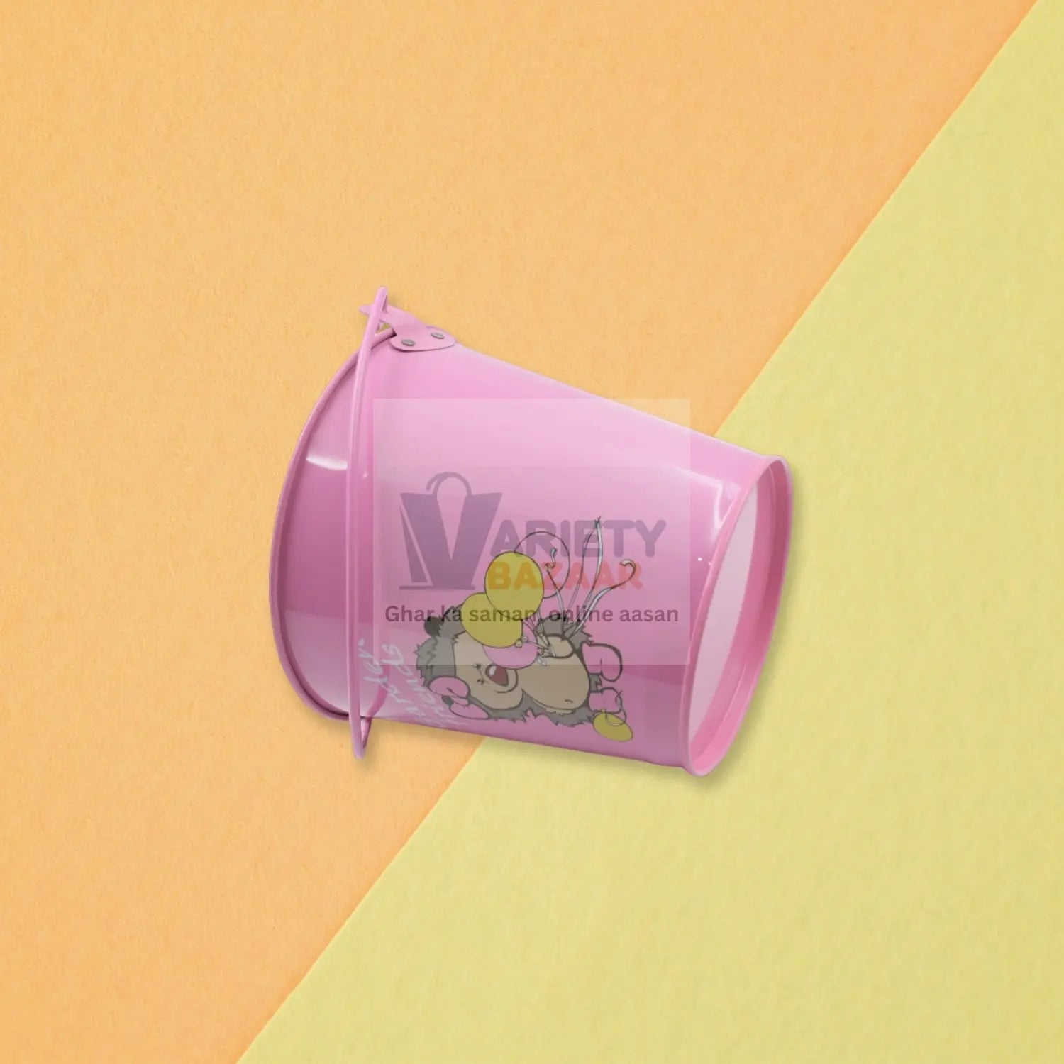 Small Metal Bucket for Plants & Decor (1 Pc, With Handle) Variety Bazaar