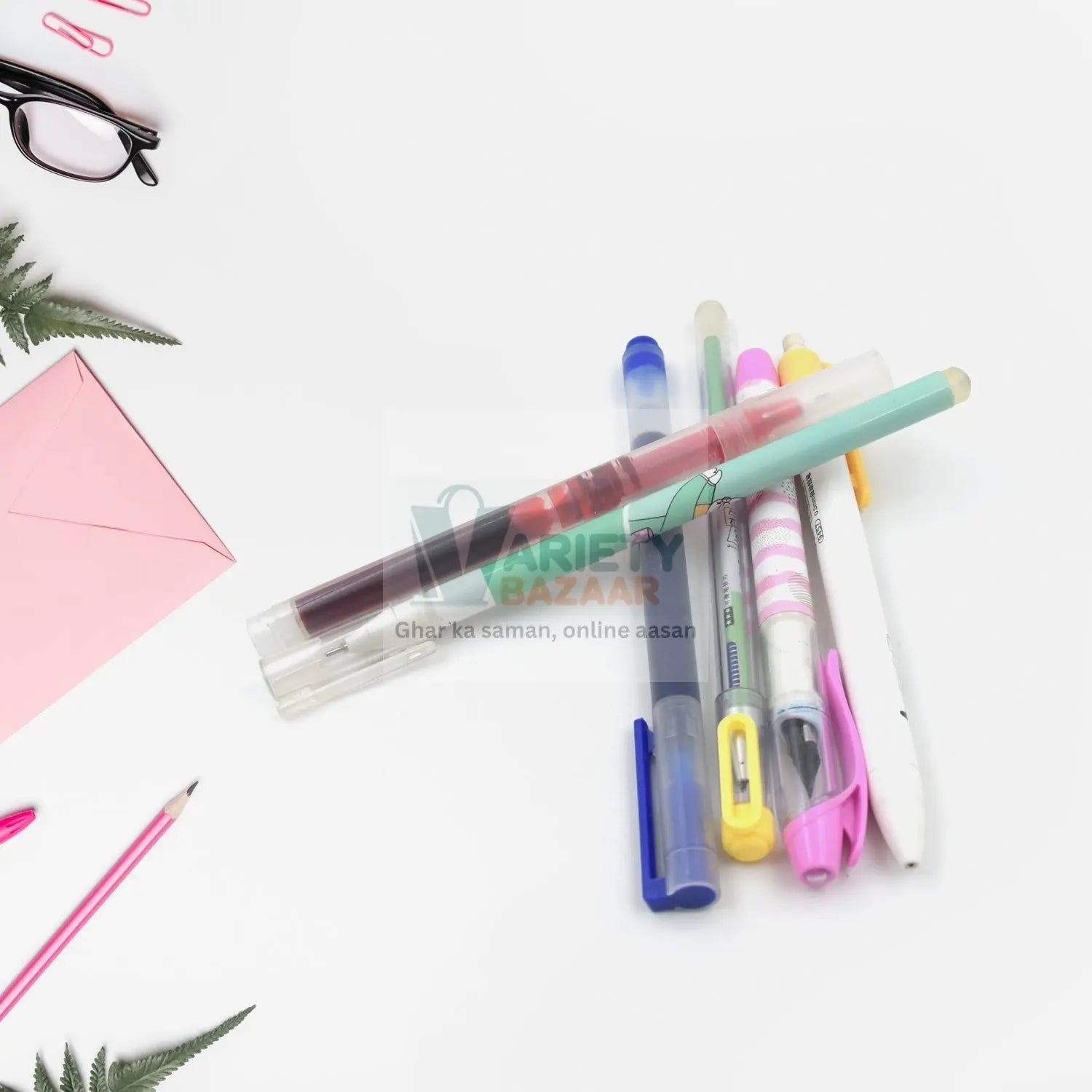 Mixed design and color pens for professional use