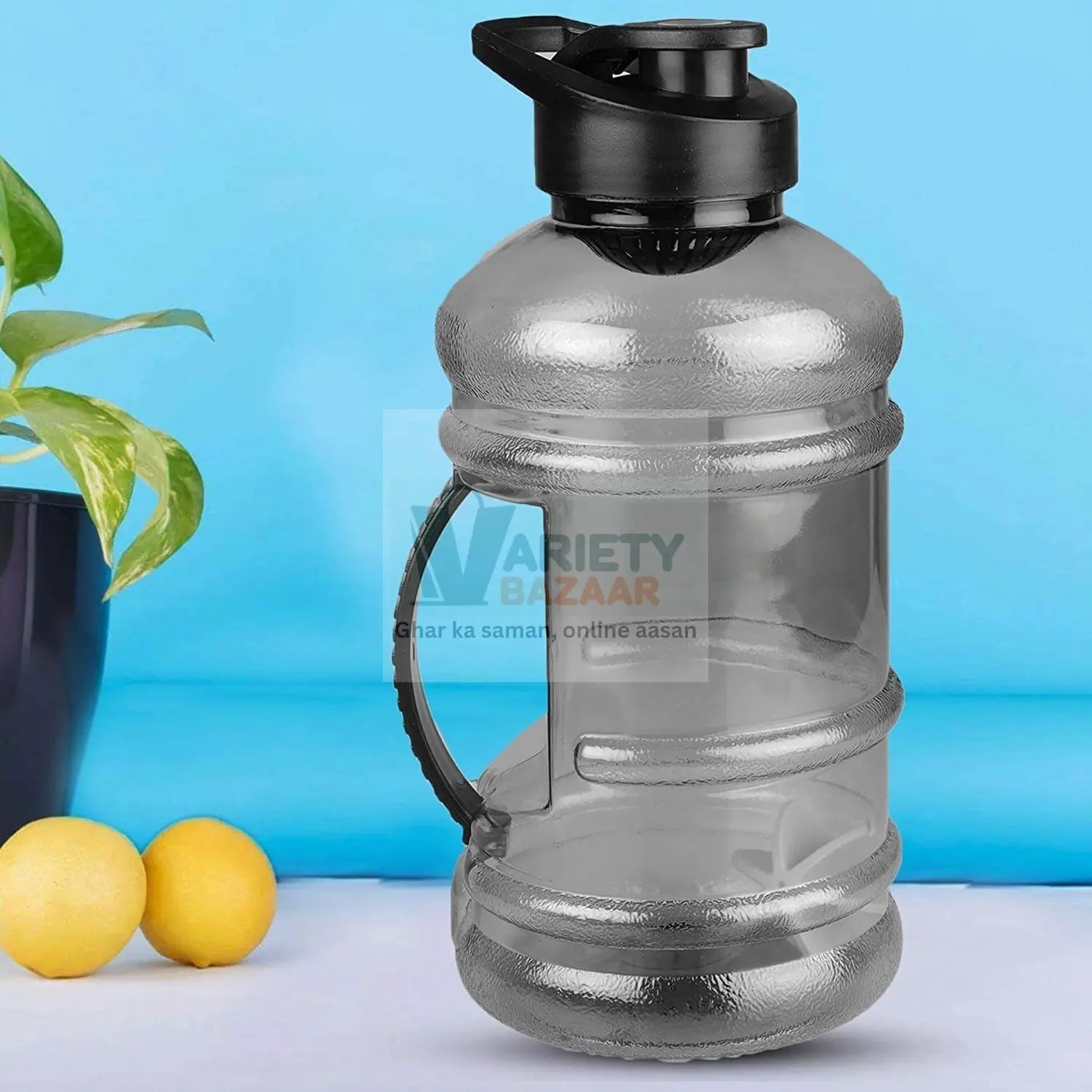 Water bottle with mixer and strainer for sports