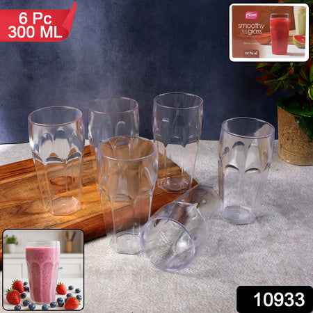 Supermom Transparent Smoothy Glass Set (Approx 300ml  6 Pc)