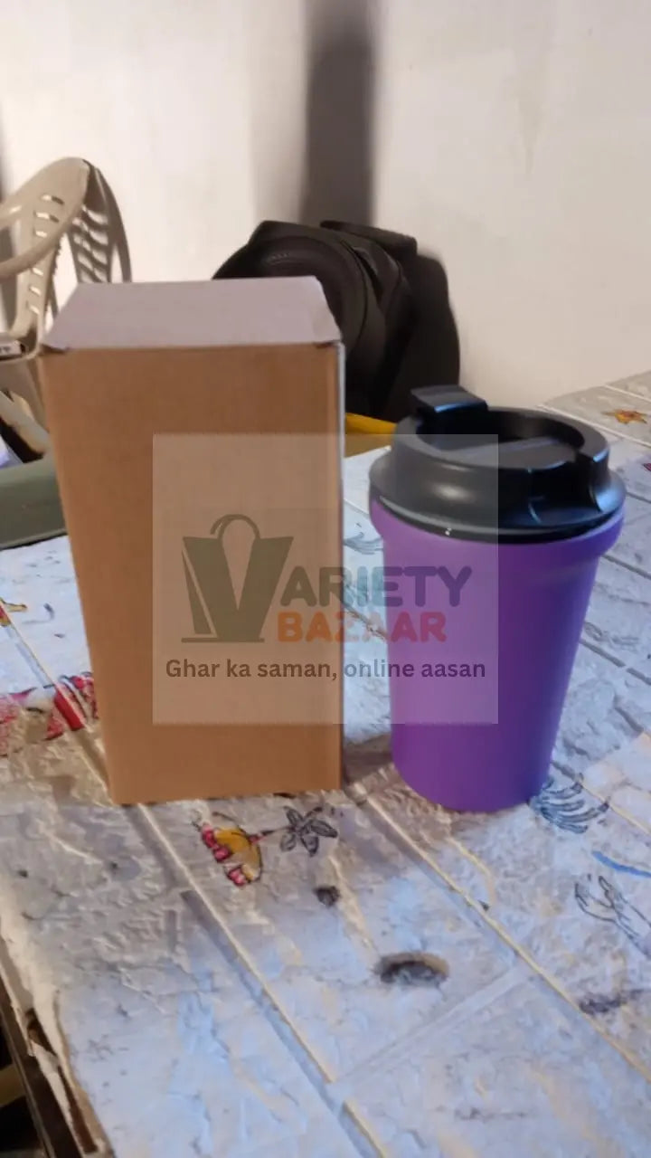 Stainless Steel Vacuum Insulated Coffee Cup (1 Pc) - Travel Mug, Leak Proof Lid travel sahayak