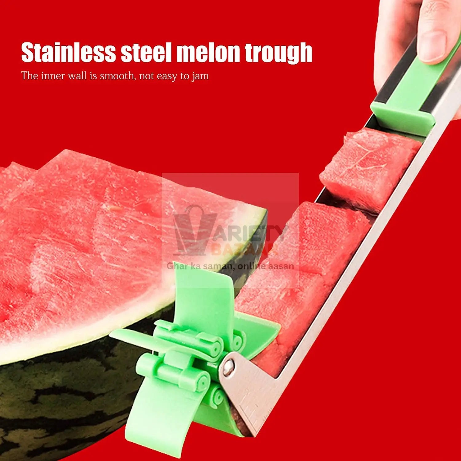 Stainless Steel Washable Watermelon Cutter – Windmill Slicer & Peeler Variety Bazaar