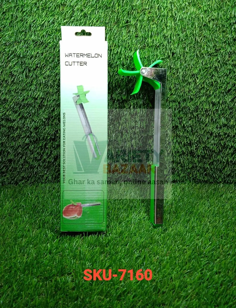 Stainless Steel Washable Watermelon Cutter – Windmill Slicer & Peeler Variety Bazaar