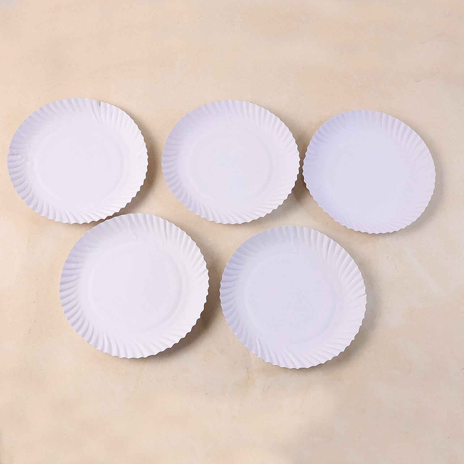Freshee 9 Inch Round Compostable Paper Plate  25 Pcs Pack