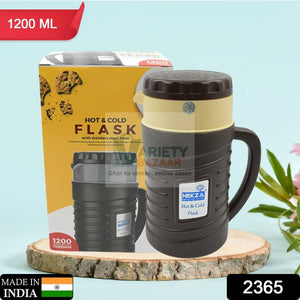 Thermos Insulated Flask or hot Kettle,  Plastic innner Steel, Insulated Tea Kettle Hot and Cold Premium Tea Kettle Kettle | Easy to Carry | Leak Proof | Tea Jug | Coffee Jug | Water Jug | Hot Beverag (1200 Ml, 1700ML ) Travel Sahayak