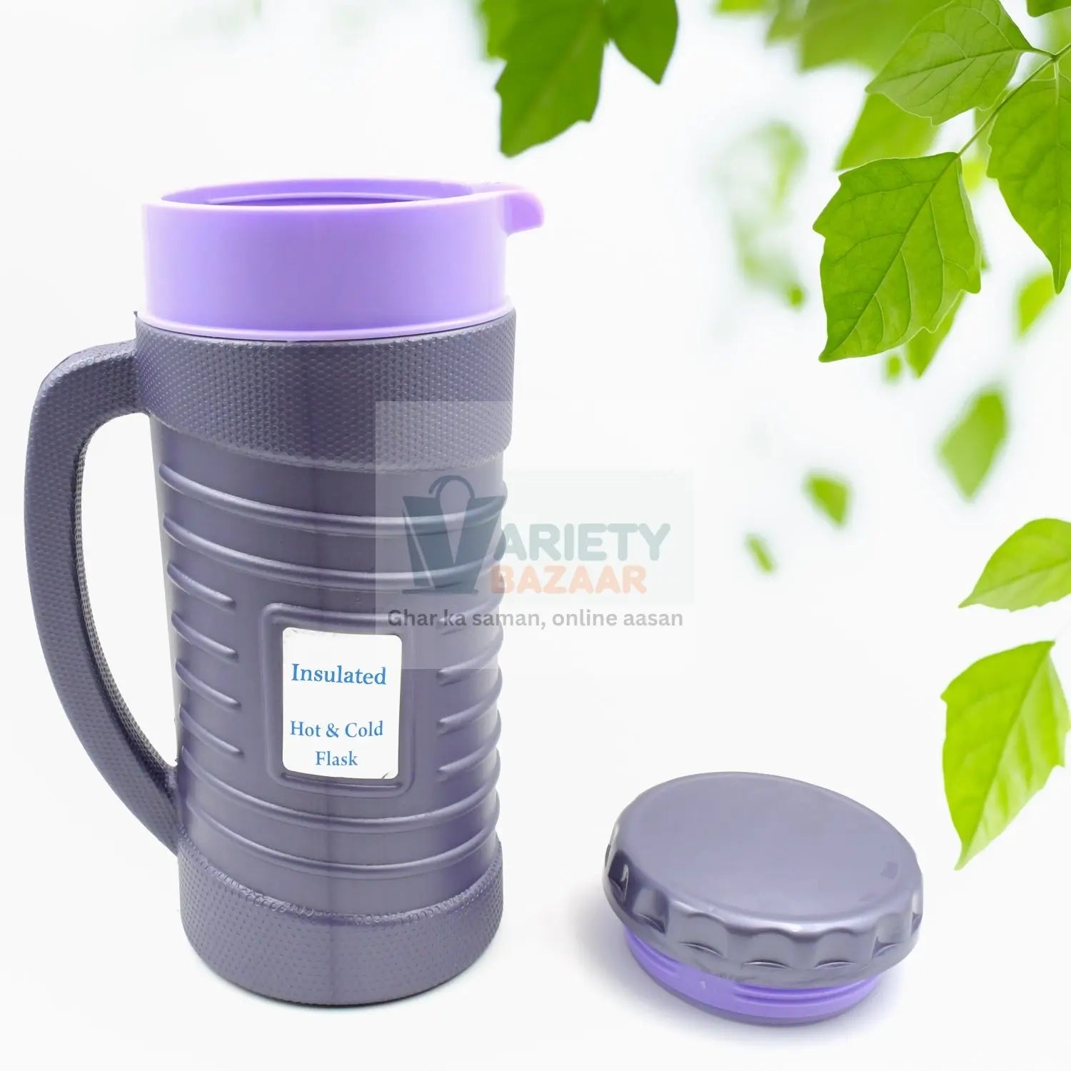 Thermos Insulated Flask or hot Kettle,  Plastic innner Steel, Insulated Tea Kettle Hot and Cold Premium Tea Kettle Kettle | Easy to Carry | Leak Proof | Tea Jug | Coffee Jug | Water Jug | Hot Beverag (1200 Ml, 1700ML ) Travel Sahayak
