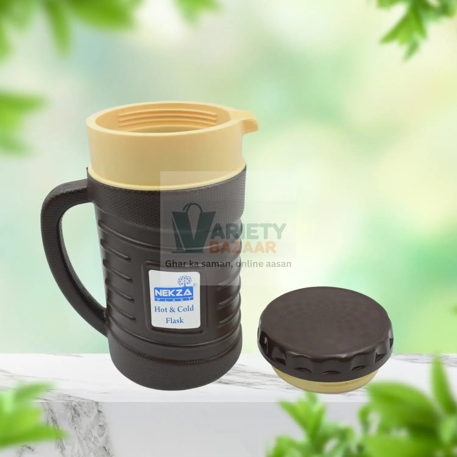 Thermos Insulated Flask or hot Kettle,  Plastic innner Steel, Insulated Tea Kettle Hot and Cold Premium Tea Kettle Kettle | Easy to Carry | Leak Proof | Tea Jug | Coffee Jug | Water Jug | Hot Beverag (1200 Ml, 1700ML ) Travel Sahayak