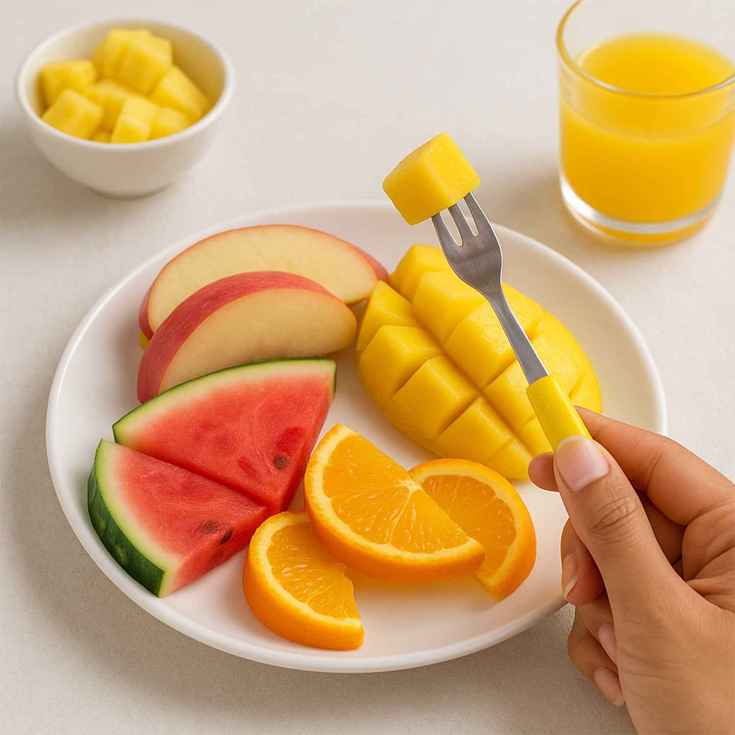 Supermom Premium Stainless Steel Big Fork (6 Pc  Set)