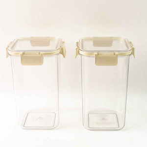 Apex Press N Lock Airtight Kitchen Storage Container Set (2pc1400ml) Approx