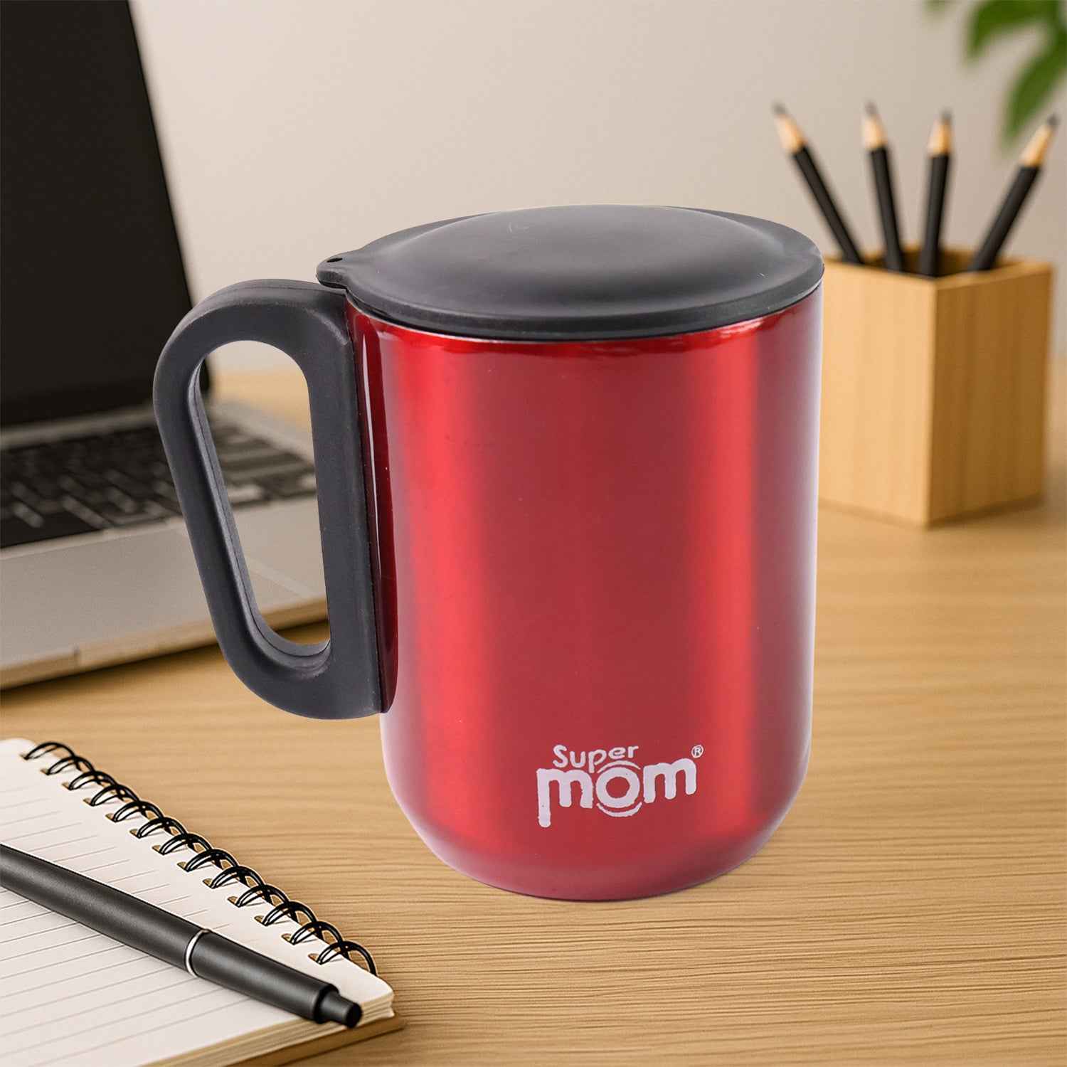 Stainless Steel Metallic Coffee Mug Approx 300ml (1 Pc)