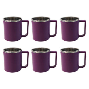 Supermom Stainless Steel Inner Coffee Mug Set (200ml  6 Pc)