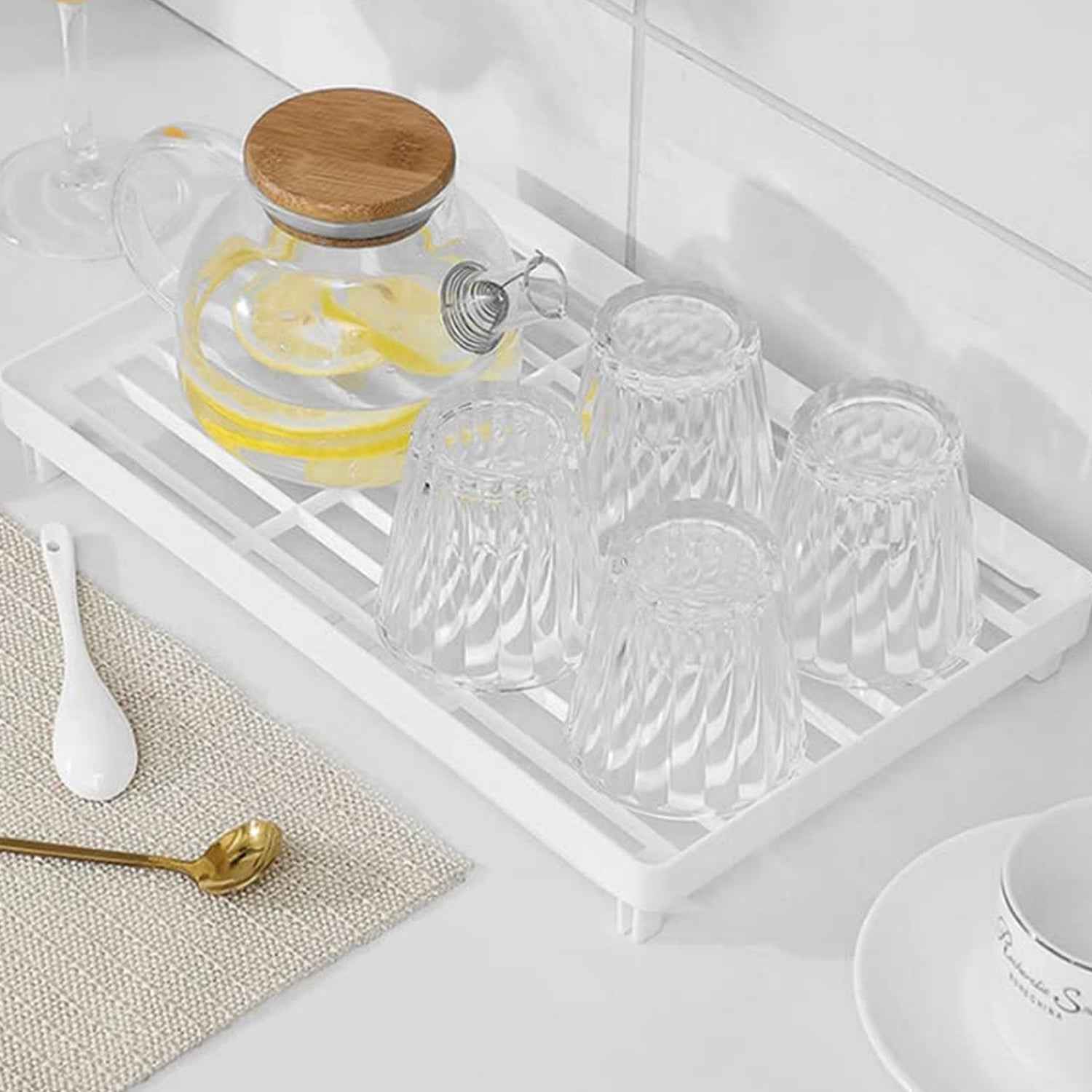 Plastic Bathroom Organizer Kitchen Utility Storage Rack (1 Pc)