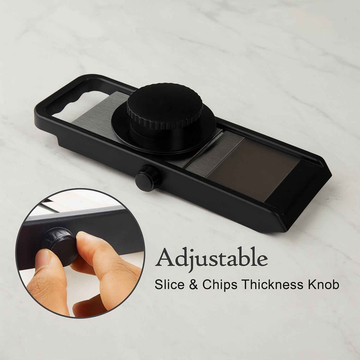 Premium Adjustable Vegetable  Fruit Slicer With Sharp Stainless Steel Blade