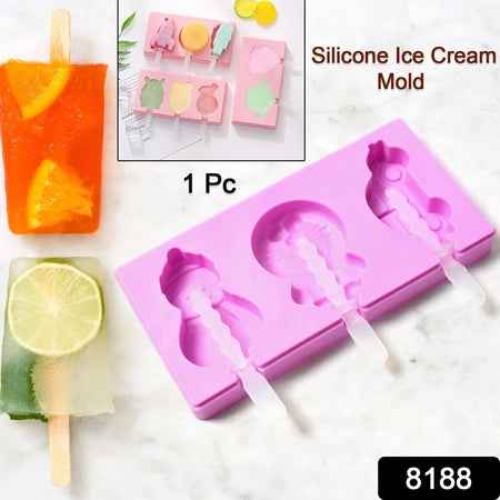 8188 Silicone Popsicle Molds Reusable Ice Cream Molds With Sticks And Lids. A Must-have Popsicle Mold For Summer.