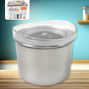 Multipurpose Stainless Steel Airtight Containers With See Through Lid (1 Pc  500 Ml)