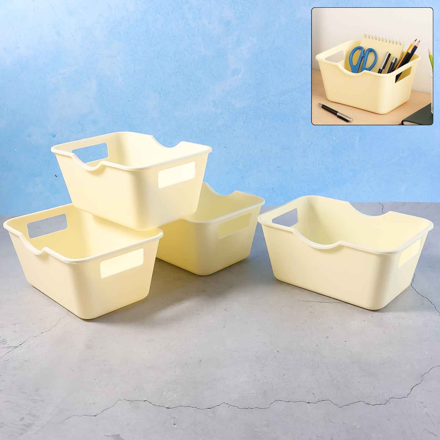 Multi-purpose Storage Basket Organizer (15 X 10.5 Cm 4 Pc)