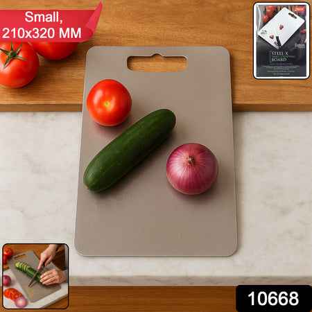 Apex Stainless Steel Multipurpose Small Chopping Cutting Board (210x320mm  1 Pc)