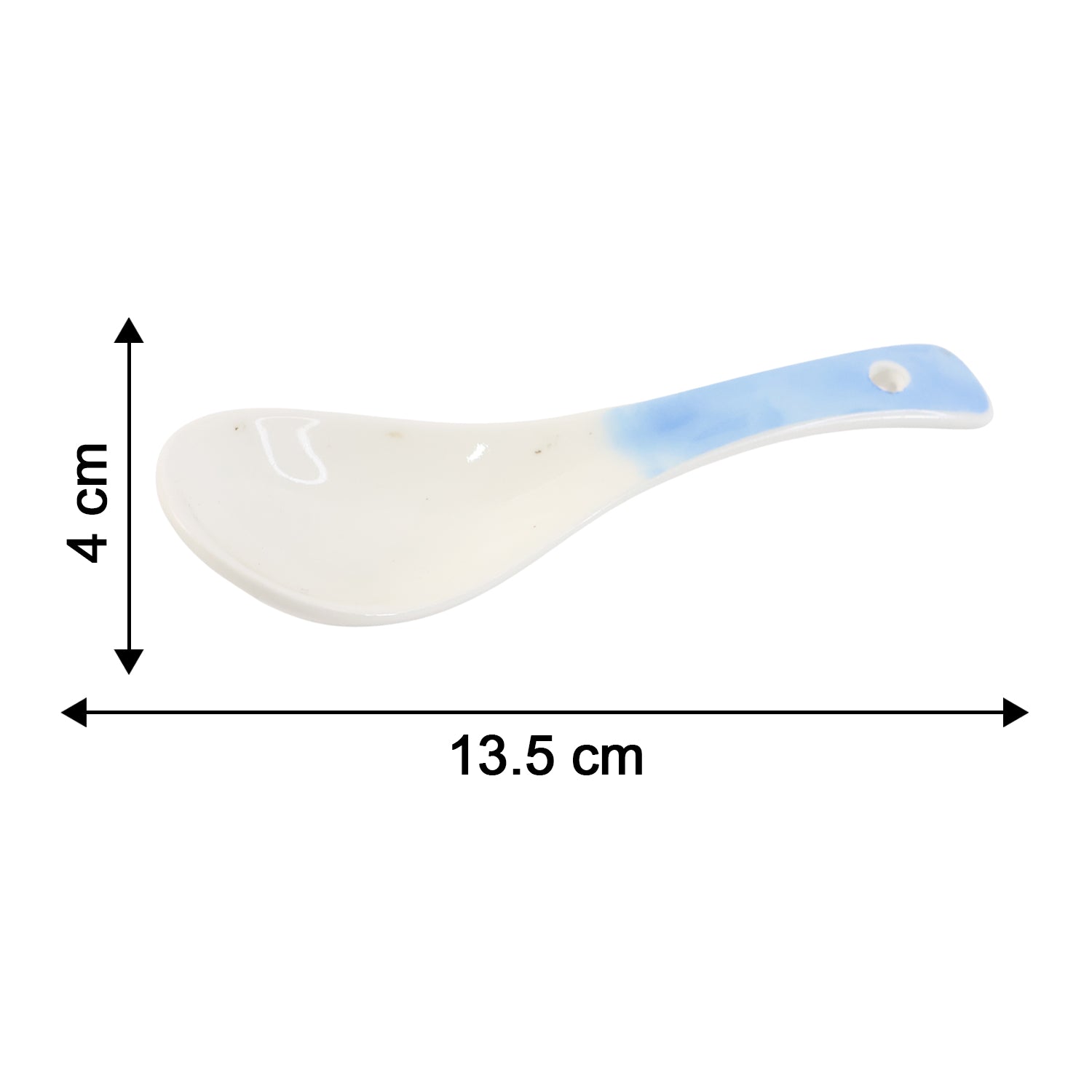 Premium Ceramic Serving Spoon (14 Cm 1 Pc)