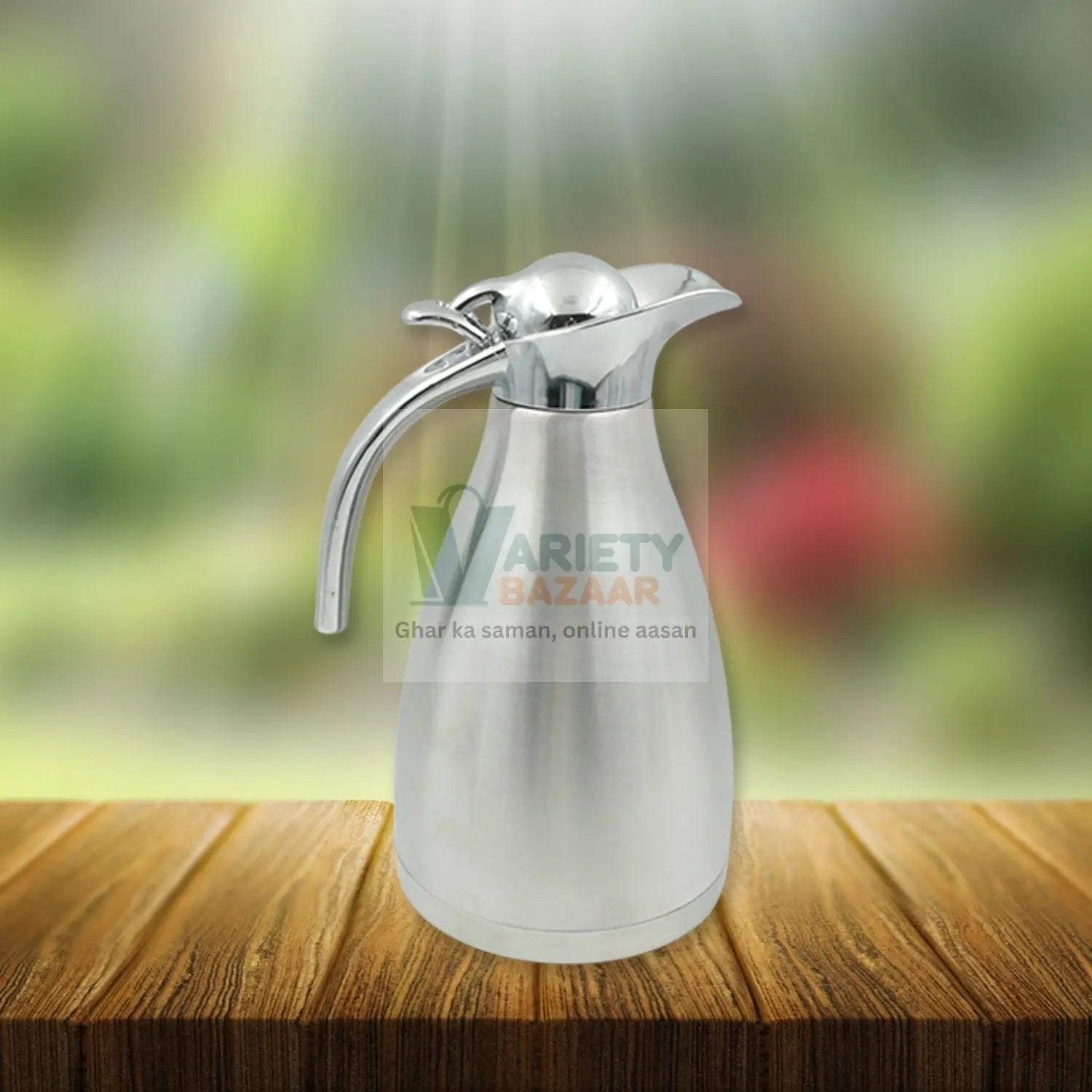 Vacuum Insulated Kettle Jug, Vacuum Insulated Thermos Kettle Jug Insulated Vacuum Flask, Vacuum Kettle Jug Stainless Steel For Milk, Tea, Beverage Home Office Travel Coffee (2.5 LTR, 1.5 LTR, 2 LTR) (1Pc) Travel Sahayak