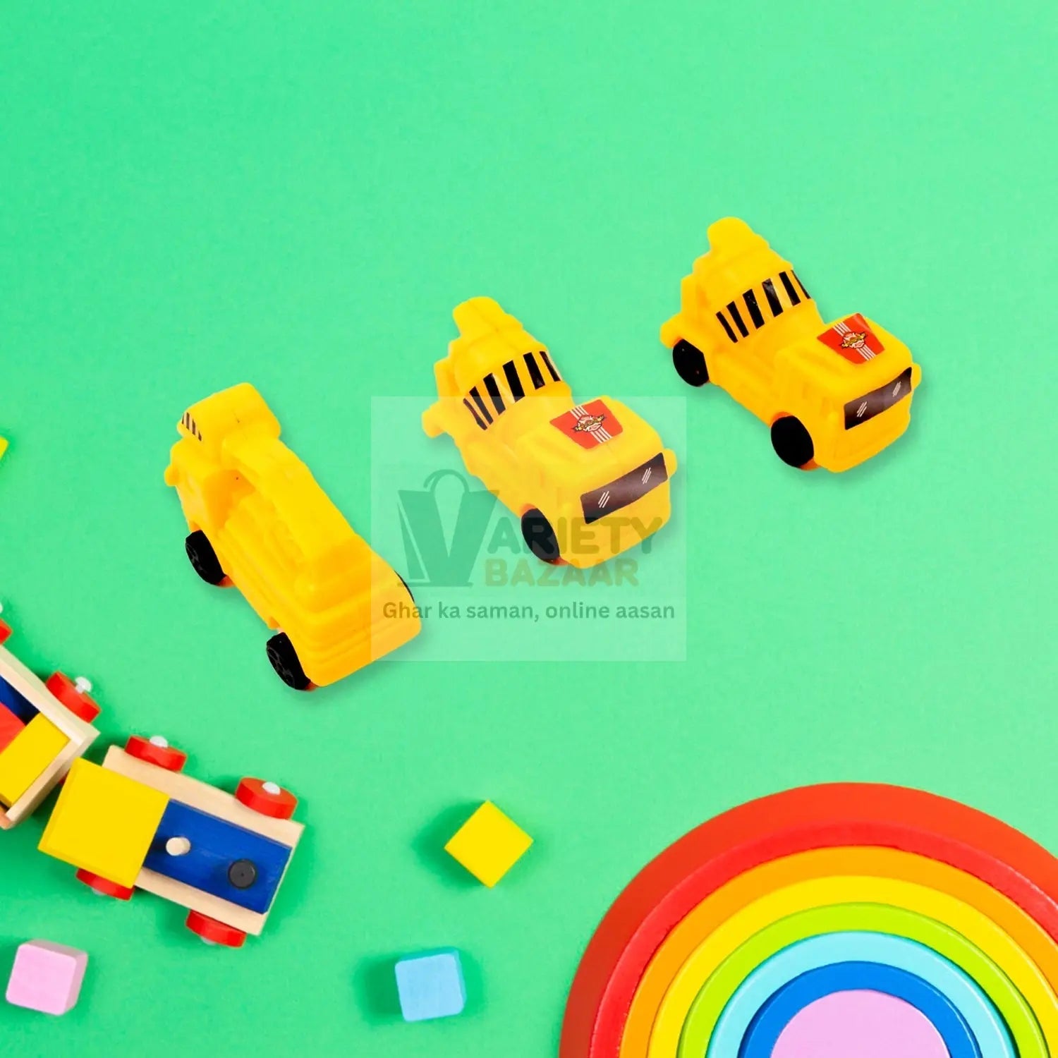 Vehicle Car Engineering Automobile Construction Car Toys Set for Children Kids Crane Excavator Road Roller Forklift Mixer Truck Transporter Truck Machine Construction Toys (6 Pcs Set) Variety Bazaar