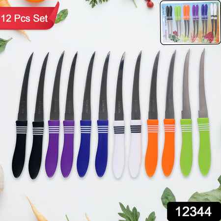 Stainless Steel Multipurpose Serrated Knife Set (12 Pc)