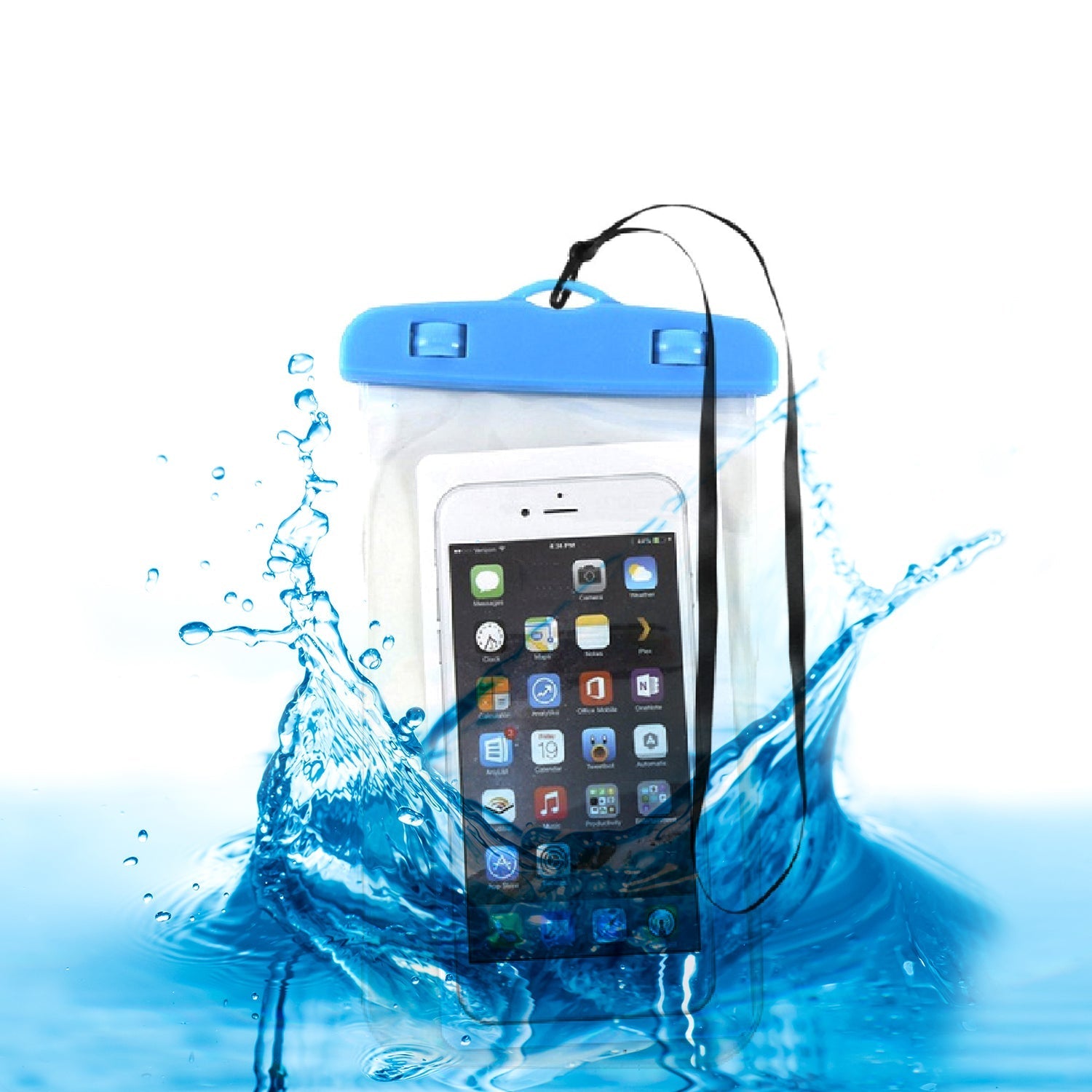 4635 Mobile Waterproof Sealed Transparent Plastic Bag / Pouch Cover for All Mobile Phones Travel Sahayak